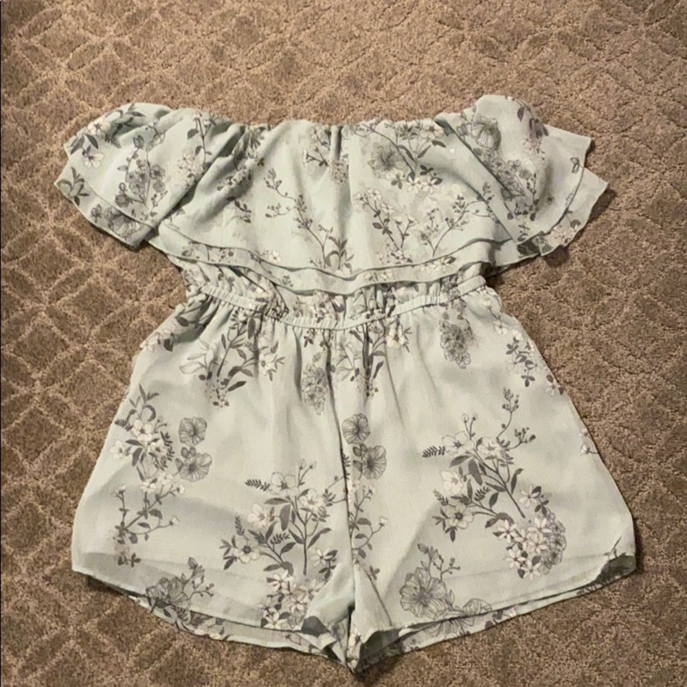 Charlotte Russe Off the Shoulder Romper